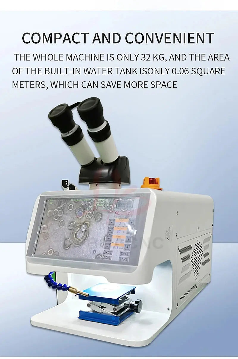 Jewelry Spot Welding Machine ND YAG Laser Touch Screen 60W 100W 150W 200W MINI Laser Soldering With CCD Control System Microscop Ai-TechWorld
