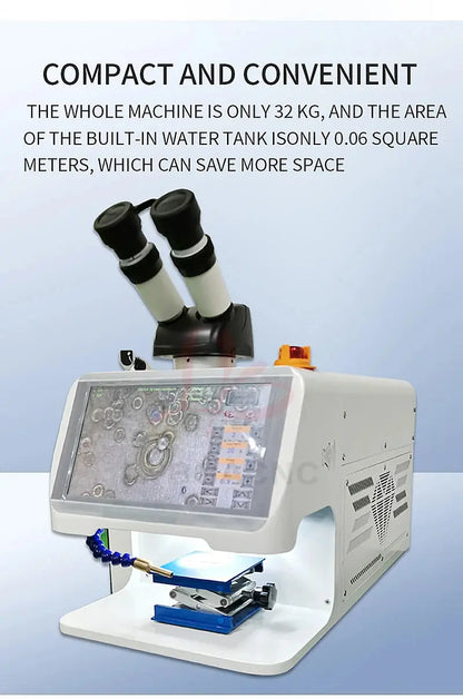 Jewelry Spot Welding Machine ND YAG Laser Touch Screen 60W 100W 150W 200W MINI Laser Soldering With CCD Control System Microscop Ai-TechWorld