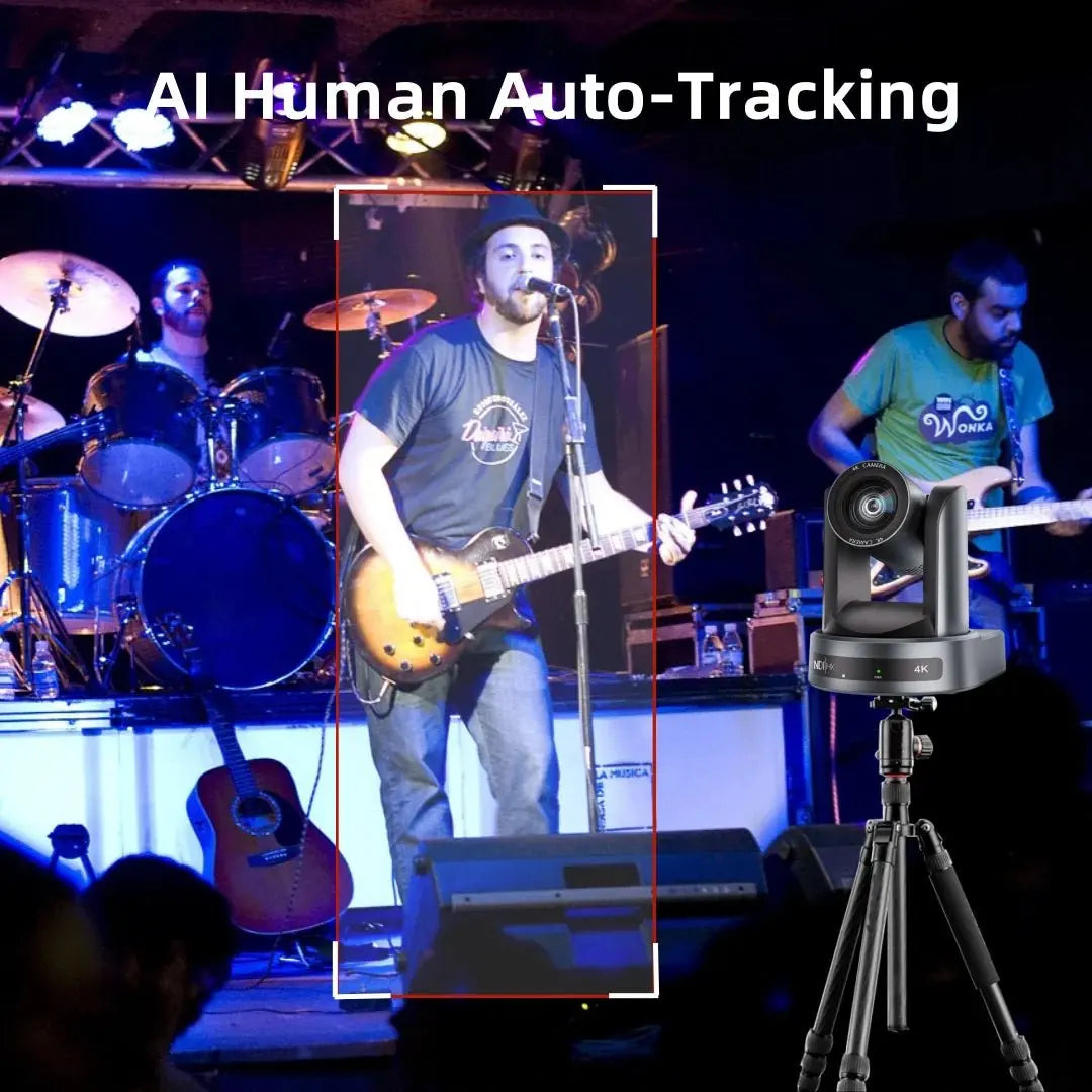JIANSHIAV PTZ Camera NDI 10/20X Zoom 4K Conference Camera PTZ Video SDI USB IP POE Live Streaming Camera for Church Broadcasting - Ai - TechWorld
