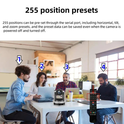 JIANSHIAV PTZ Camera NDI 10/20X Zoom 4K Conference Camera PTZ Video SDI USB IP POE Live Streaming Camera for Church Broadcasting - Ai - TechWorld