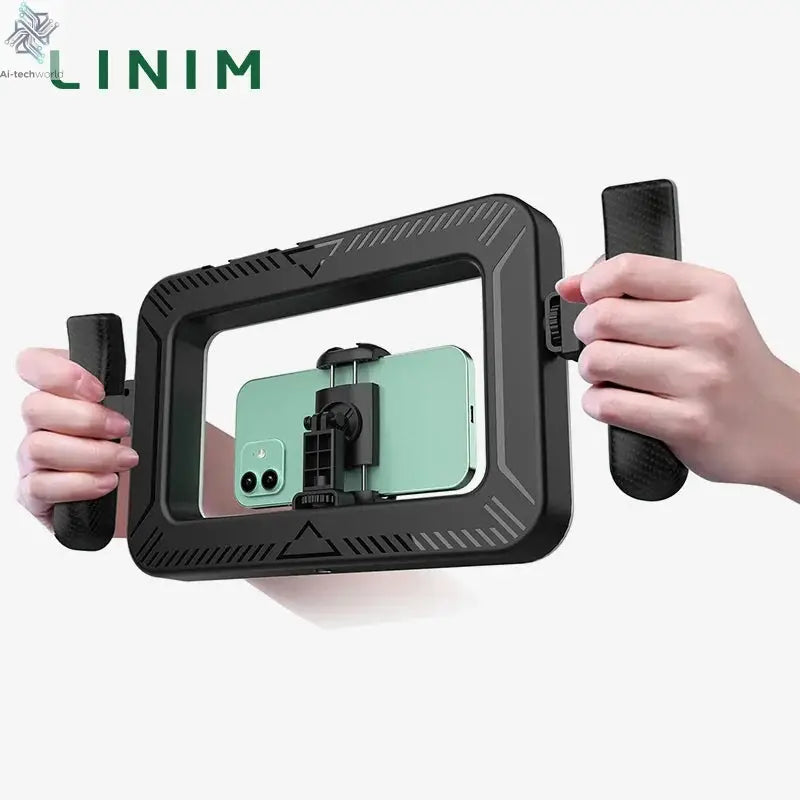 k03 Portable Handheld Ring LED Light New Rabbit Cage Lighting Photography Lamp for Mobile Live Broadcast Selfie Light Decoration Ai-TechWorld 