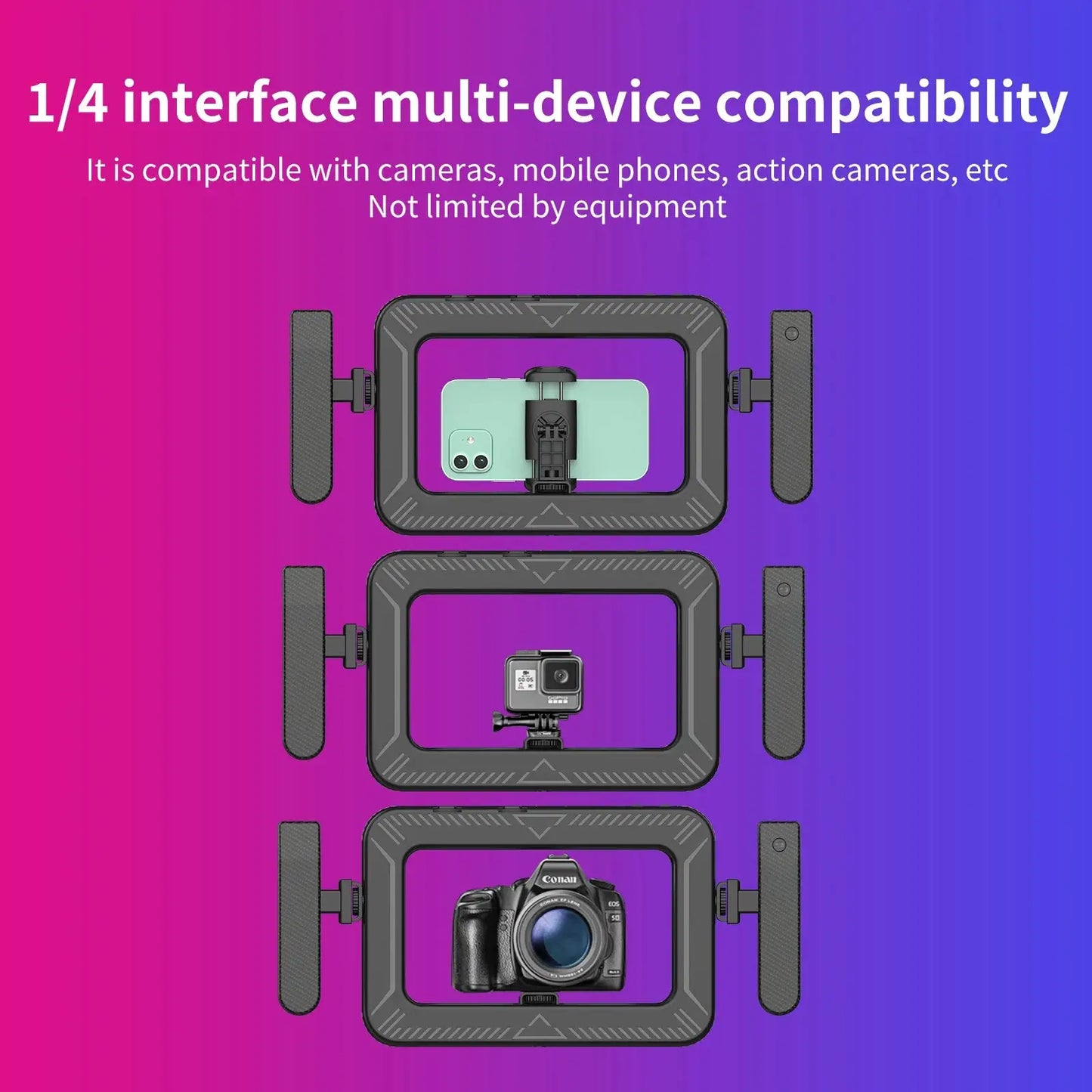 k03 Portable Handheld Ring LED Light New Rabbit Cage Lighting Photography Lamp for Mobile Live Broadcast Selfie Light Decoration Ai-TechWorld 