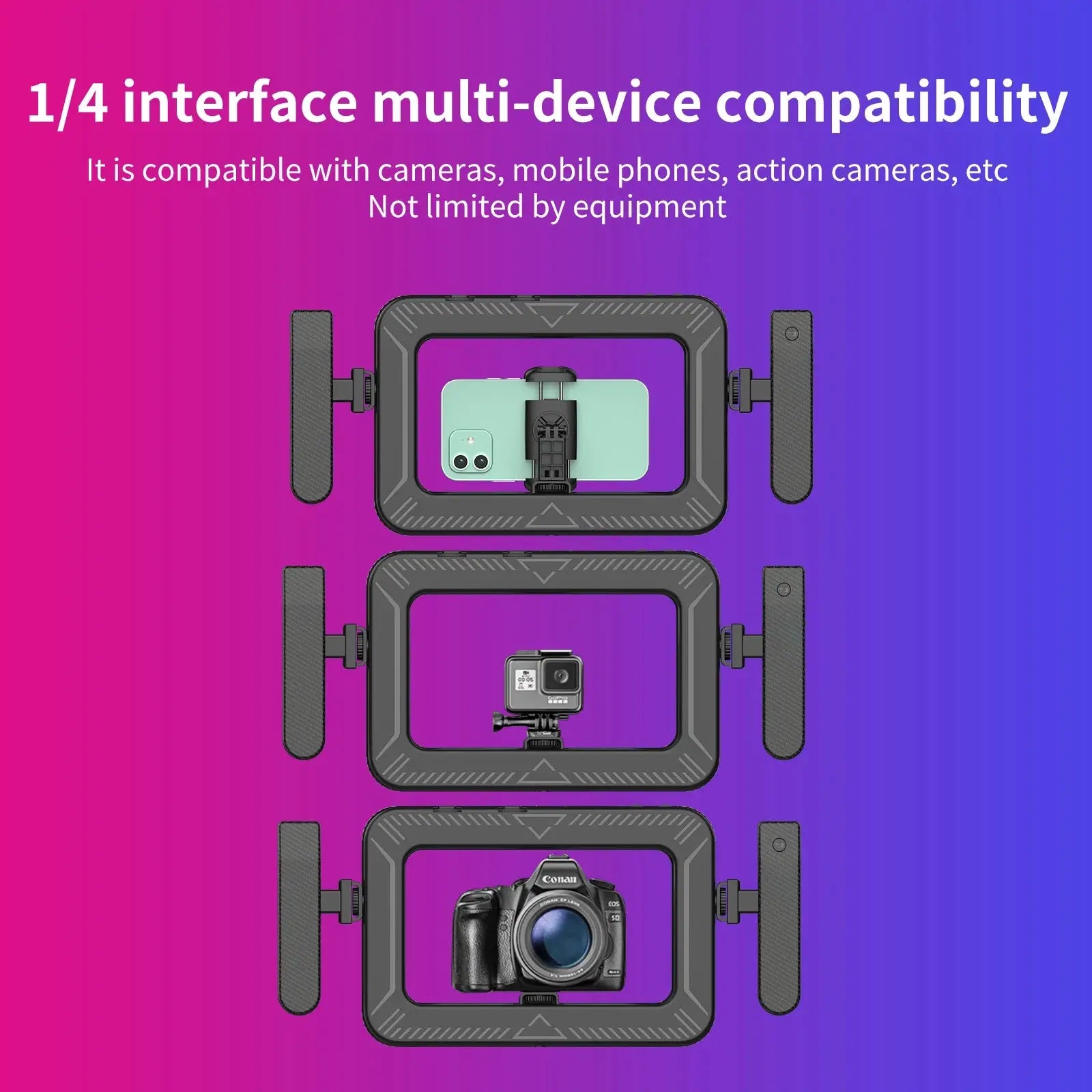 k03 Portable Handheld Ring LED Light New Rabbit Cage Lighting Photography Lamp for Mobile Live Broadcast Selfie Light Decoration Ai-TechWorld 