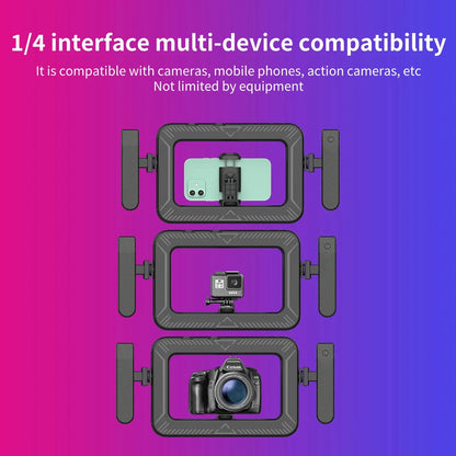 k03 Portable Handheld Ring LED Light New Rabbit Cage Lighting Photography Lamp for Mobile Live Broadcast Selfie Light Decoration Ai-TechWorld 