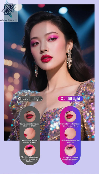 k03 Portable Handheld Ring LED Light New Rabbit Cage Lighting Photography Lamp for Mobile Live Broadcast Selfie Light Decoration Ai-TechWorld 