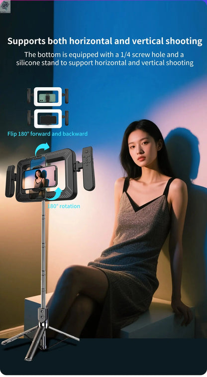 k03 Portable Handheld Ring LED Light New Rabbit Cage Lighting Photography Lamp for Mobile Live Broadcast Selfie Light Decoration Ai-TechWorld 