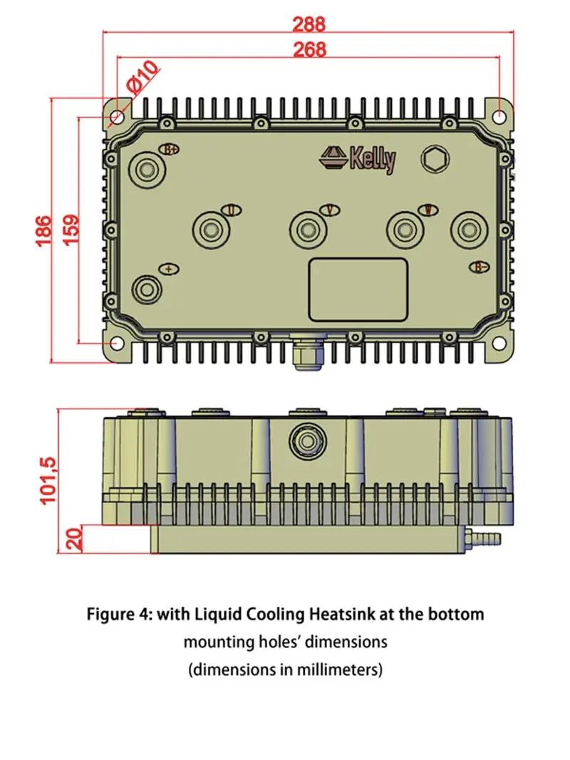 Kelly KAC 8080N High Power Opto-Isolated Motor Controllers (72V-168V) (300A-1200A) 72V 82V 96V 110V 144V 168V Ai-TechWorld