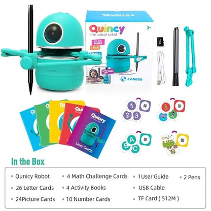 Kids Innovative Drawing Robot Technology Automatic Painting Learning Art Training Machine Intelligece Toys Quincy Robot Artist - Ai - TechWorld