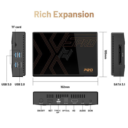 Kinhank Super Console X5 PRO Retro Video Game Consoles Plug and Play 4T with 16000 Games for PS2/WII/SS/DC/N64 Android 12 TV Box - Ai - TechWorld