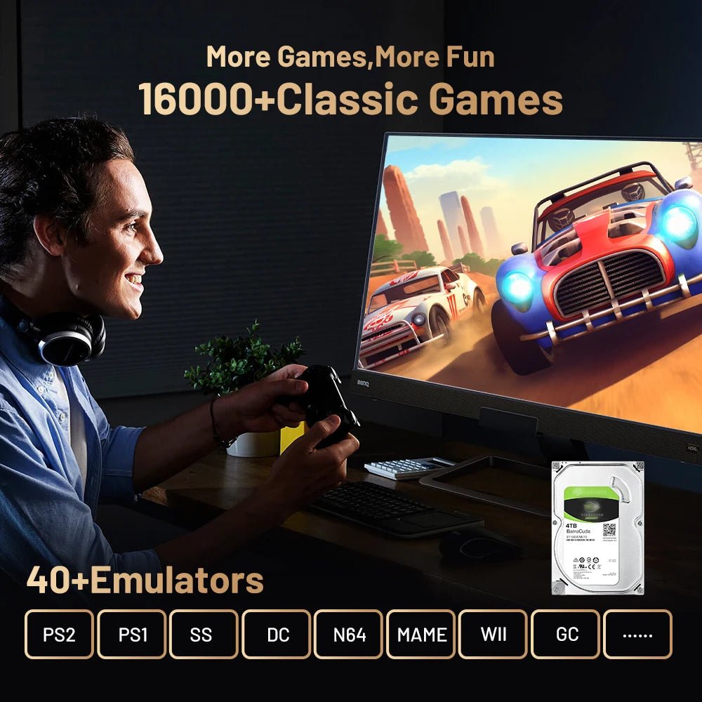 Kinhank Super Console X5 PRO Retro Video Game Consoles Plug and Play 4T with 16000 Games for PS2/WII/SS/DC/N64 Android 12 TV Box - Ai - TechWorld