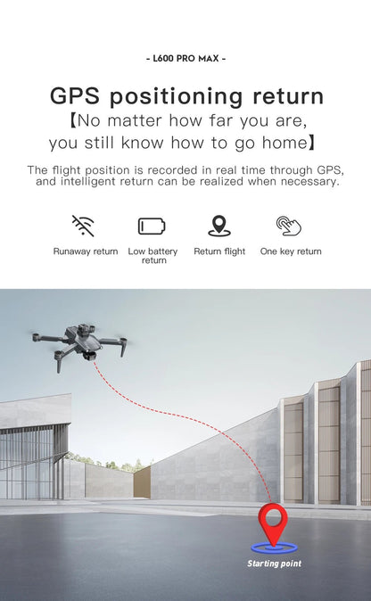 L600 PRO MAX GPS Drone Professional 4K 3-Axis PTZ HD Dual Camera Obstacle Avoidance Brushless Motor 5G WIFI RC Quadcopter Toys Ai-TechWorld