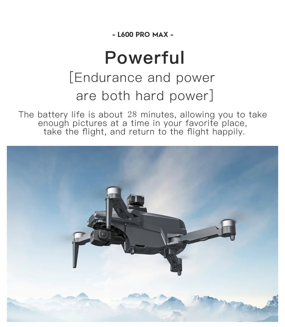 L600 PRO MAX GPS Drone Professional 4K 3-Axis PTZ HD Dual Camera Obstacle Avoidance Brushless Motor 5G WIFI RC Quadcopter Toys Ai-TechWorld