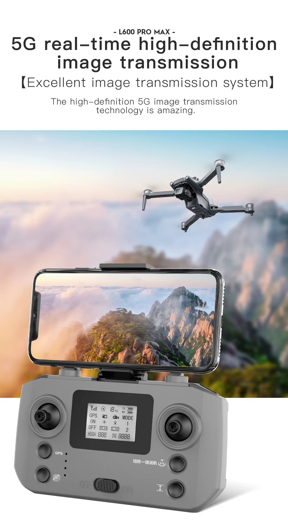 L600 PRO MAX GPS Drone Professional 4K 3-Axis PTZ HD Dual Camera Obstacle Avoidance Brushless Motor 5G WIFI RC Quadcopter Toys Ai-TechWorld