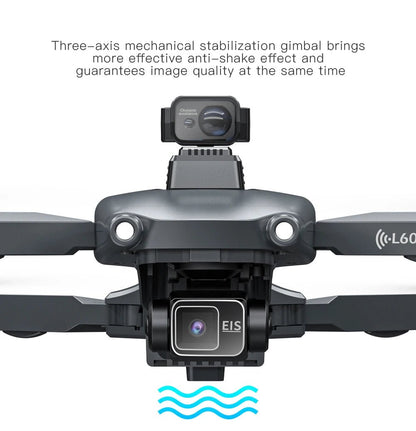L600 PRO MAX GPS Drone Professional 4K 3 - Axis PTZ HD Dual Camera Obstacle Avoidance Brushless Motor 5G WIFI RC Quadcopter Toys - ai - techworld