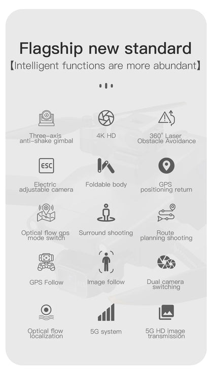 L600 PRO MAX GPS Drone Professional 4K 3-Axis PTZ HD Dual Camera Obstacle Avoidance Brushless Motor 5G WIFI RC Quadcopter Toys Ai-TechWorld