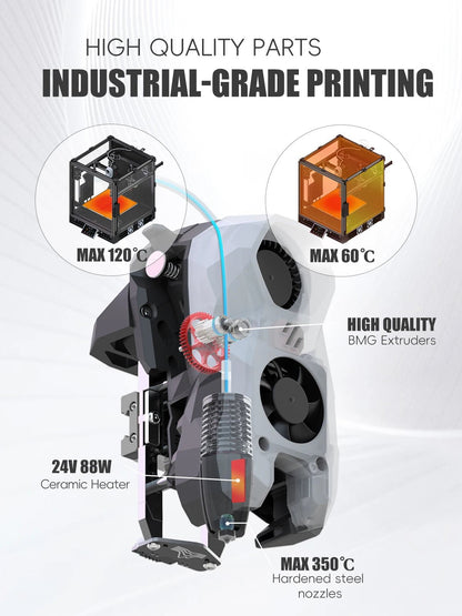 Latest SIBOOR Voron Trident [June,2024] 3D Printer with CNC Metal Structure 4AWD CoreXY DIY 3D Printer Kit AWD Components Ai-TechWorld