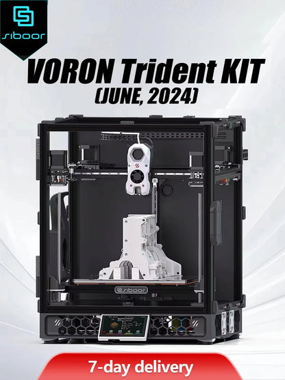 Latest SIBOOR Voron Trident [June,2024] 3D Printer with CNC Metal Structure 4AWD CoreXY DIY 3D Printer Kit AWD Components Ai-TechWorld