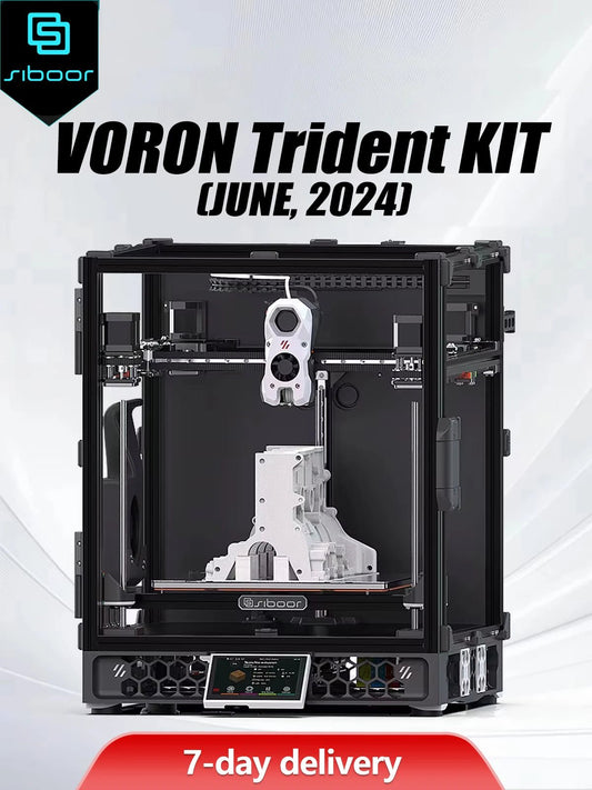 Latest SIBOOR Voron Trident [June,2024] 3D Printer with CNC Metal Structure 4AWD CoreXY DIY 3D Printer Kit AWD Components Ai-TechWorld