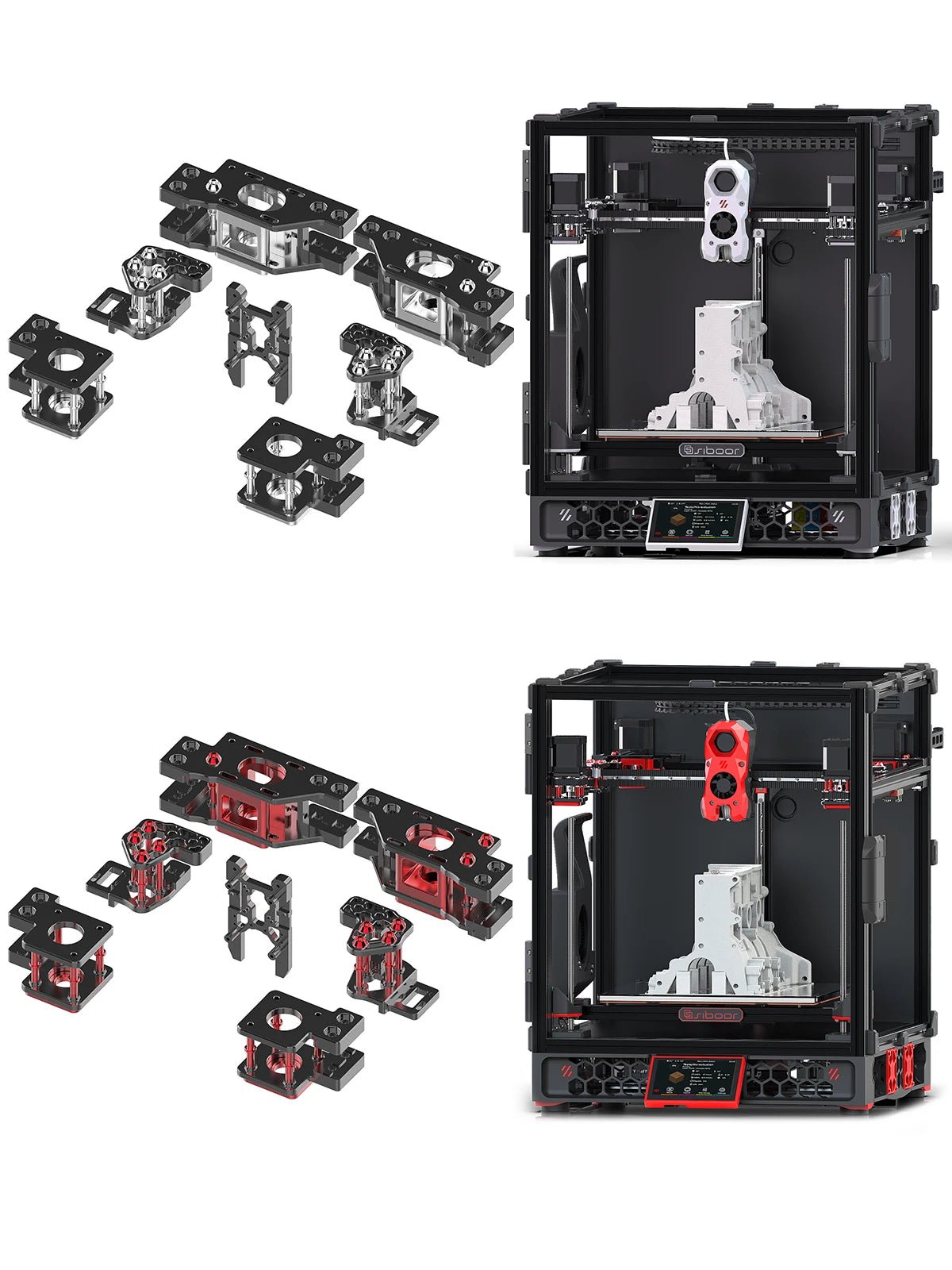 Latest SIBOOR Voron Trident [June,2024] 3D Printer with CNC Metal Structure 4AWD CoreXY DIY 3D Printer Kit AWD Components Ai-TechWorld
