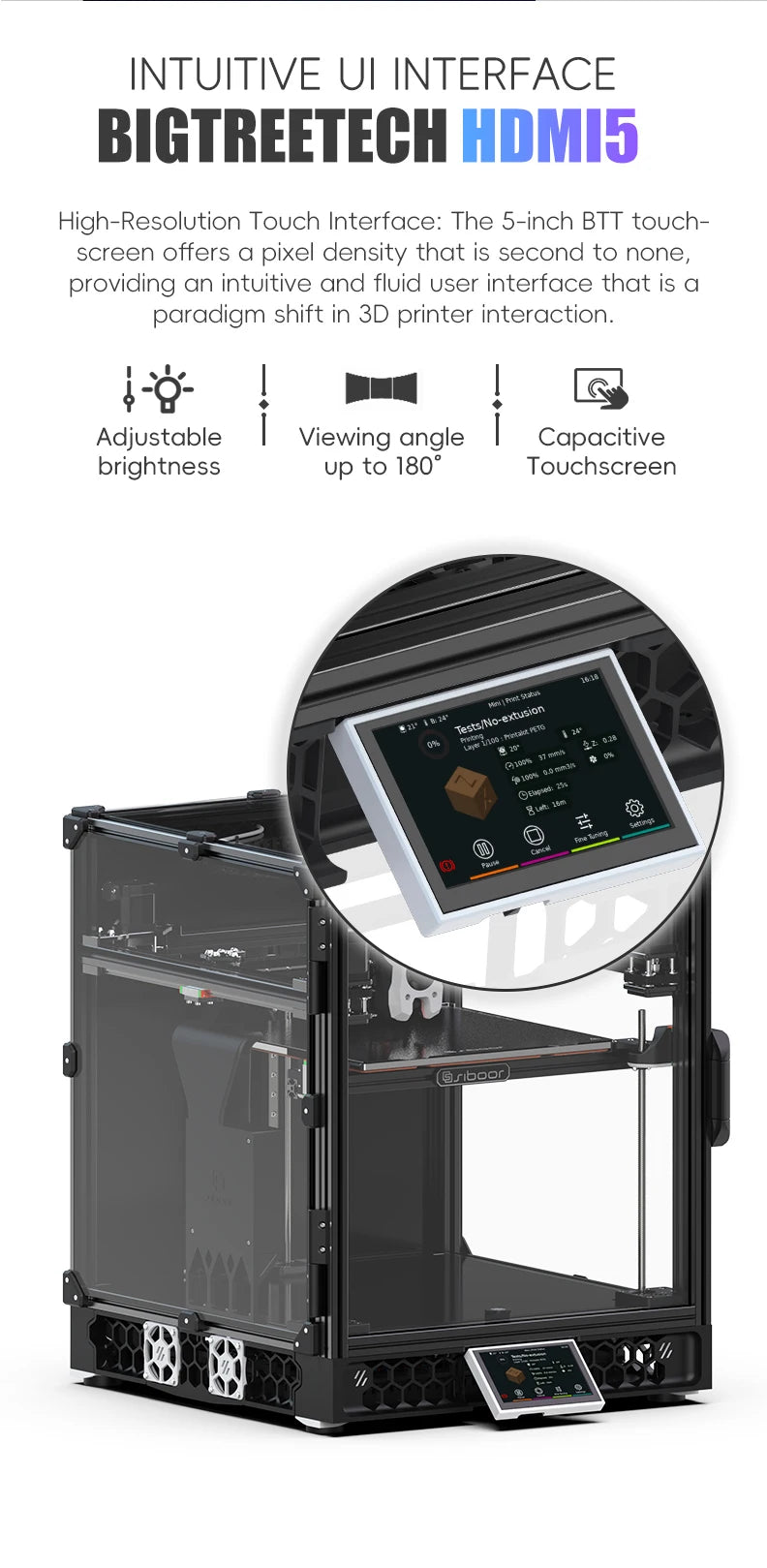 Latest SIBOOR Voron Trident [June,2024] 3D Printer with CNC Metal Structure 4AWD CoreXY DIY 3D Printer Kit AWD Components Ai-TechWorld