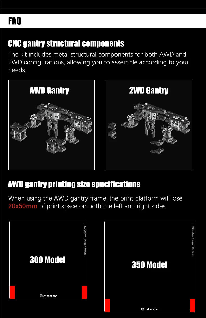 Latest SIBOOR Voron Trident [June,2024] 3D Printer with CNC Metal Structure 4AWD CoreXY DIY 3D Printer Kit AWD Components Ai-TechWorld