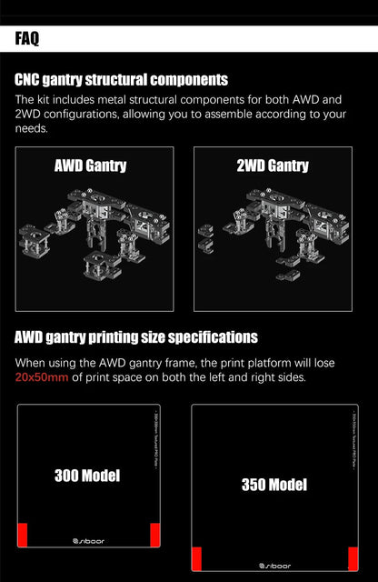 Latest SIBOOR Voron Trident [June,2024] 3D Printer with CNC Metal Structure 4AWD CoreXY DIY 3D Printer Kit AWD Components Ai-TechWorld