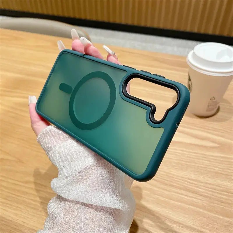 Luxury New Matte Translucent Business Phone Case for Samsung Galaxy S25 S24 Ultra S23 S22 Plus S20 S21 FE Magsafe Magnetic Cover - Ai - TechWorld