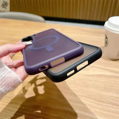 Luxury New Matte Translucent Business Phone Case for Samsung Galaxy S25 S24 Ultra S23 S22 Plus S20 S21 FE Magsafe Magnetic Cover - Ai - TechWorld