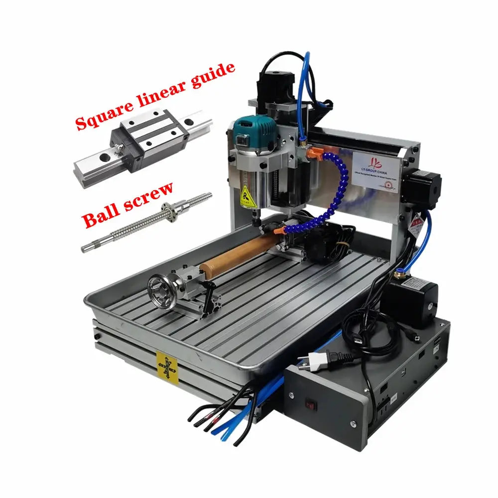 LYF 2030 3040 3060 4060 CNC Engraving Machine 1500W 3 Axis 4 Axis 5 Axis CNC Wood Router Engraving Drilling and Milling Machine Ai-TechWorld