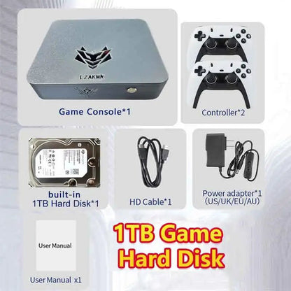 LZAKMR NEW Upgrade AK1 Pro Game Box Dual System Windows11 2TB Game System 99999+GAME For PS2 PS3 WII SS GAMECUBE Sega Saturn - Ai - TechWorld