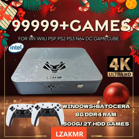 LZAKMR NEW Upgrade AK1 Pro Game Box Dual System Windows11 2TB Game System 99999+GAME For PS2 PS3 WII SS GAMECUBE Sega Saturn - Ai - TechWorld