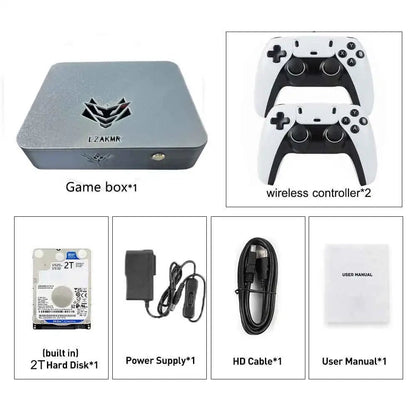 LZAKMR NEW Upgrade AK1 Pro Game Box Dual System Windows11 2TB Game System 99999+GAME For PS2 PS3 WII SS GAMECUBE Sega Saturn - Ai - TechWorld