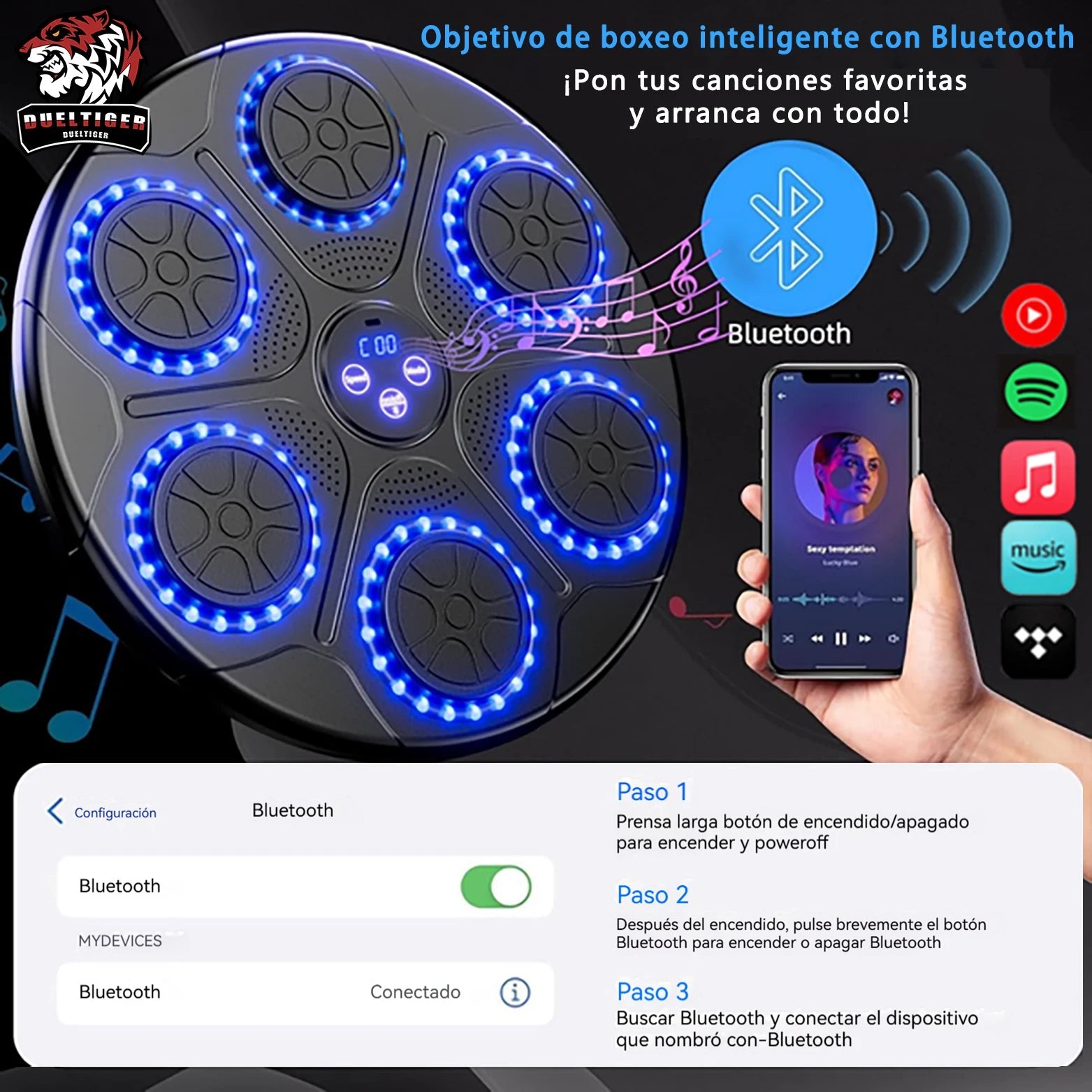 Machine Smart Bluetooth Wall - Mounted Music Boxing Trainer - Ai - TechWorld