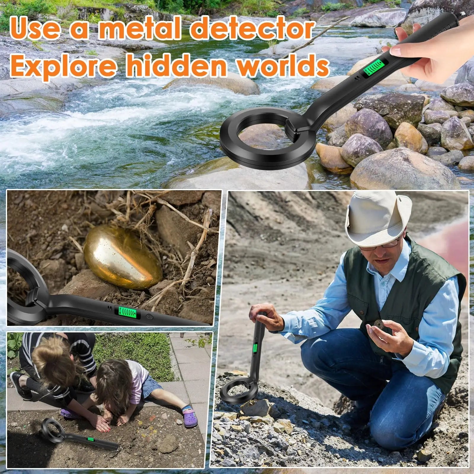 Metal Detector IP66 Waterproof Portable High Sensitivity Metal Detector Underground UnderwaterMultipurpose Metal Finder - Ai - TechWorld