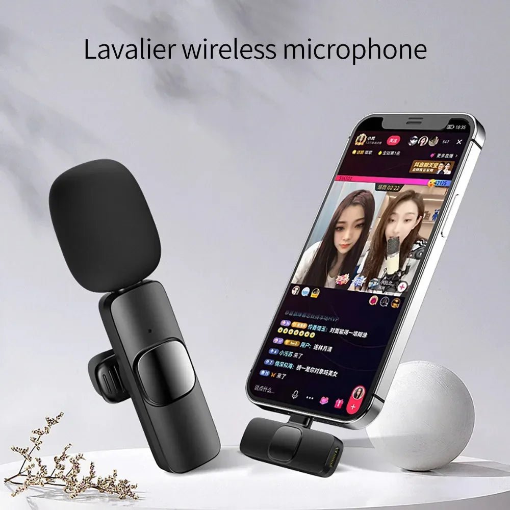 Microphone Wireless Lavalier Microphone for Live Streaming/YouTube/TikTok/Facebook Live Noise Reduction Mic For iPhone/Android Ai-TechWorld