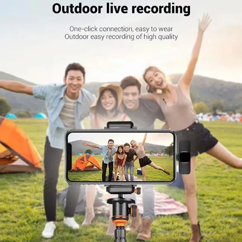 Microphone Wireless Lavalier Microphone for Live Streaming/YouTube/TikTok/Facebook Live Noise Reduction Mic For iPhone/Android Ai-TechWorld