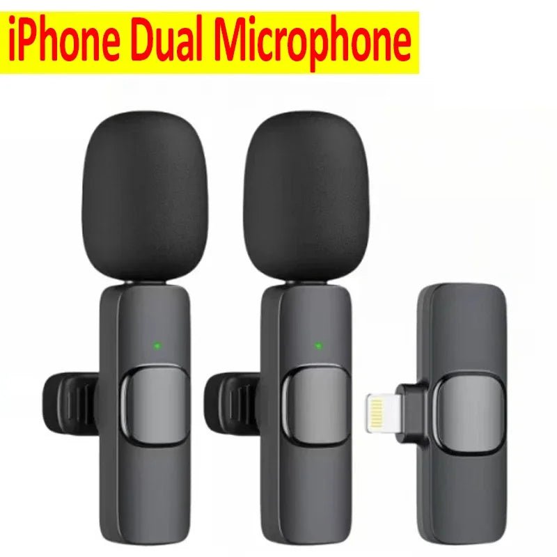 Microphone Wireless Lavalier Microphone for Live Streaming/YouTube/TikTok/Facebook Live Noise Reduction Mic For iPhone/Android Ai-TechWorld