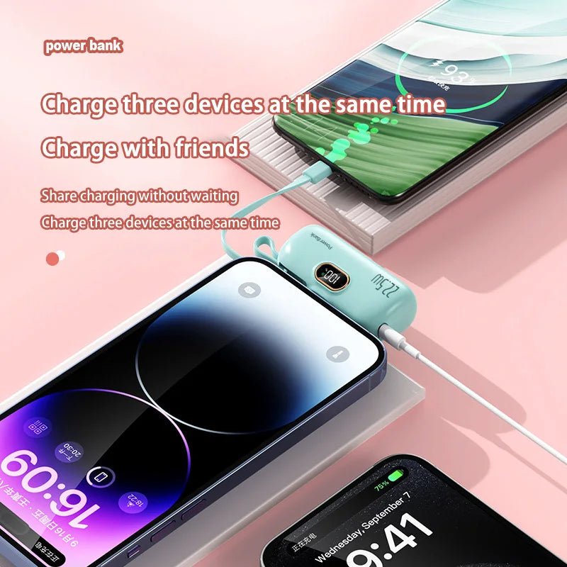Mini Convenient Mobile Power Bank 30000mah Portable Fast Charging Suitable For iPhone 16 Samsung Xiaomi External Battery Ai-TechWorld