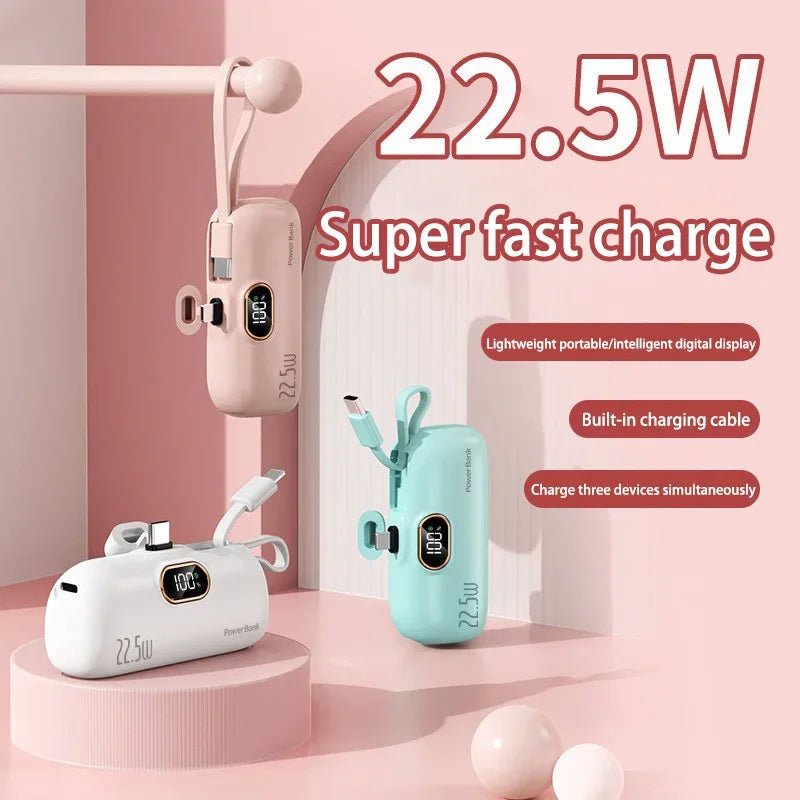 Mini Convenient Mobile Power Bank 30000mah Portable Fast Charging Suitable For iPhone 16 Samsung Xiaomi External Battery Ai-TechWorld