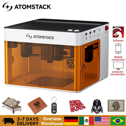 Mini Enclosed Laser Engraving Machine – 5W Diode Laser with High Precision ai-techworld