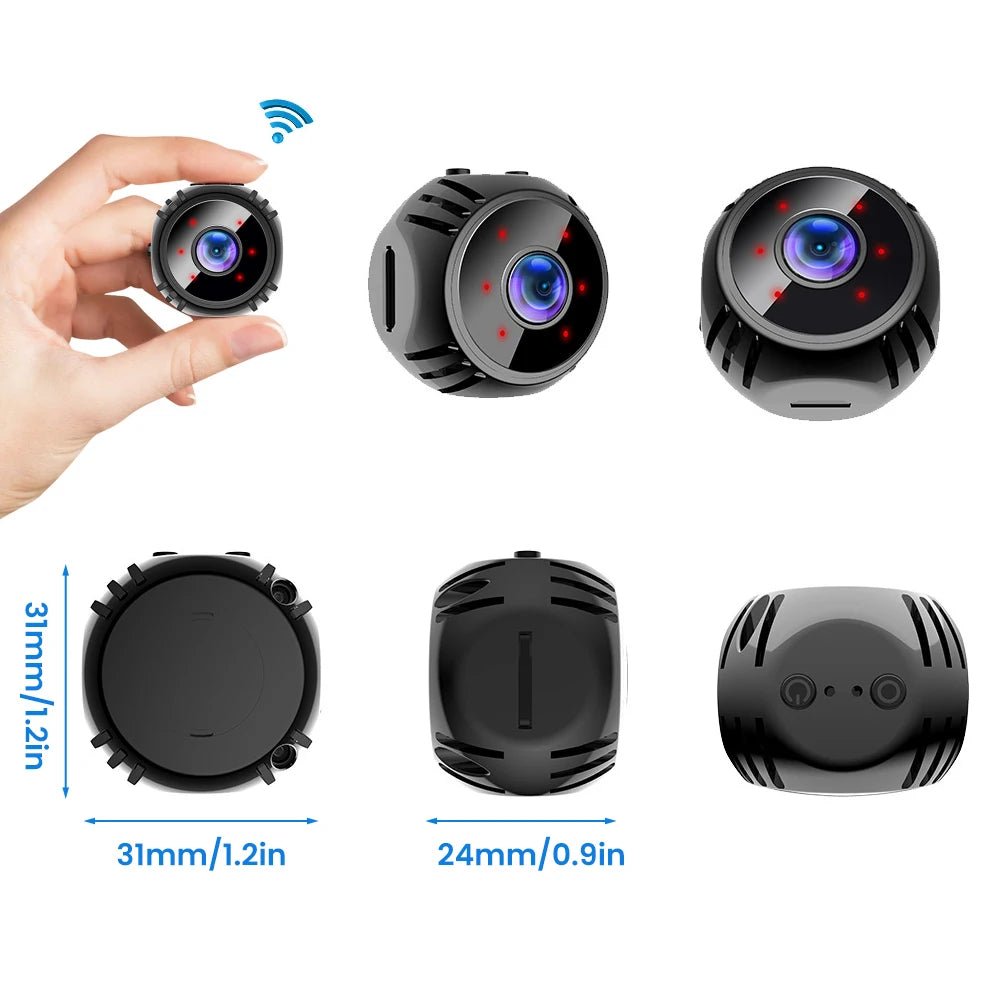 Mini Hidden Camera – Night Vision, Audio Video Recording, Indoor Surveillance - Ai - TechWorld