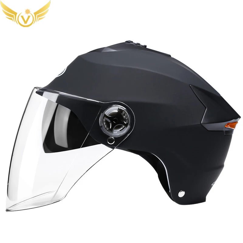 LED Motorcycle Helmet with Double Visor - Rechargeable Moped & Electric Scooter Safety Light Ai-TechWorld