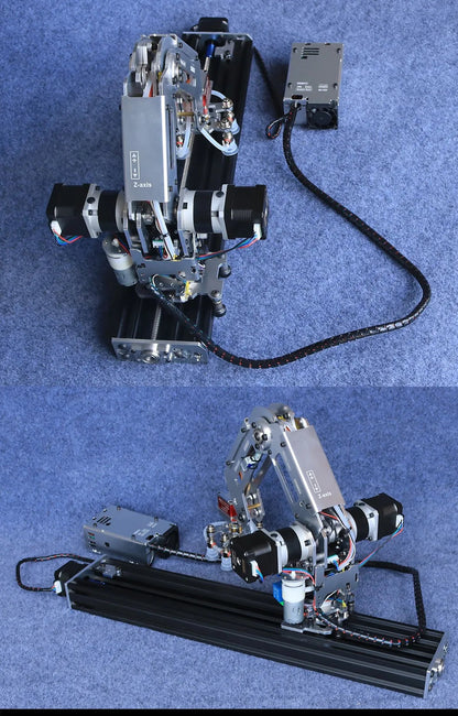 Multi Axis Robotic Arm Industrial Stepping Metal Manipulator For Arduino 2560 Robot DIY Kit with Suction Cup/Stepper Motor Claw Ai-TechWorld 