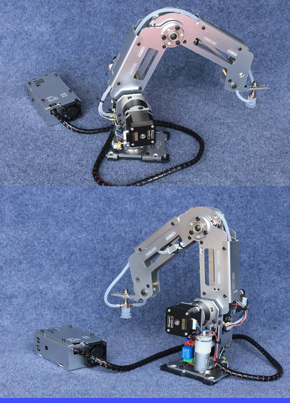 Multi Axis Robotic Arm Industrial Stepping Metal Manipulator For Arduino 2560 Robot DIY Kit with Suction Cup/Stepper Motor Claw Ai-TechWorld 