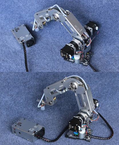 Multi Axis Robotic Arm Industrial Stepping Metal Manipulator For Arduino 2560 Robot DIY Kit with Suction Cup/Stepper Motor Claw Ai-TechWorld 