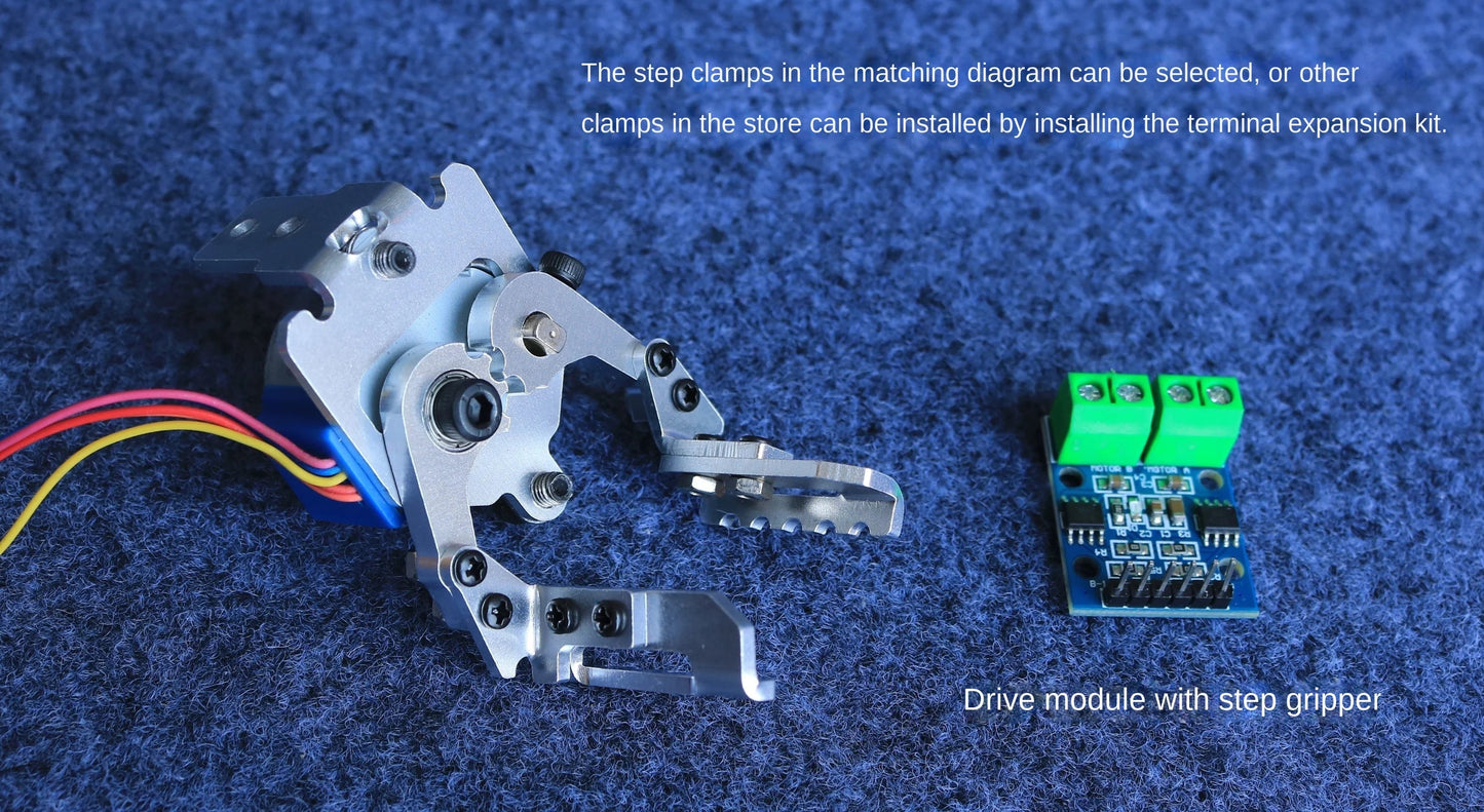 Multi Axis Robotic Arm Industrial Stepping Metal Manipulator For Arduino 2560 Robot DIY Kit with Suction Cup/Stepper Motor Claw Ai-TechWorld 