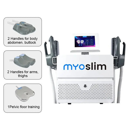Myoslim Machines HI - EMT RF EMS Electromagnetic Muscle Stimulator Professional Sculp 6500w 5 Handle Pelvic - Ai - TechWorld