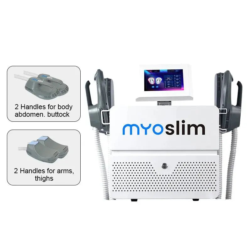 Myoslim Machines HI - EMT RF EMS Electromagnetic Muscle Stimulator Professional Sculp 6500w 5 Handle Pelvic - Ai - TechWorld