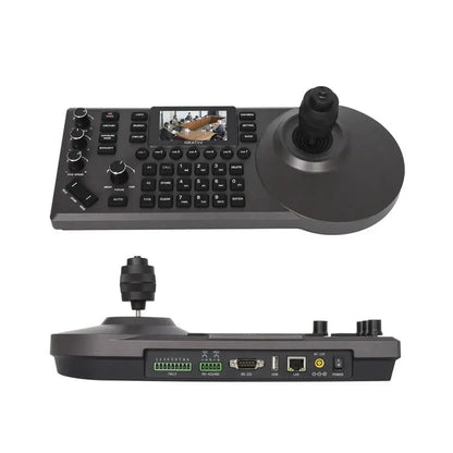 NDI PTZ Camera Joystick Controller POE 3" Preview LCD PTZ Controller Keyboard with 4D Joystick for Broadcast Church Live Streami - Ai - TechWorld
