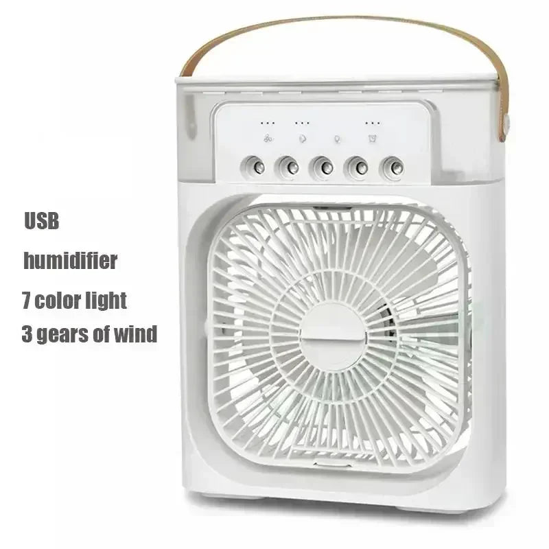 Portable 3-In-1 Fan Air Cooler w/ LED Night Light - Versatile Office/Home Cooling Solution Ai-TechWorld
